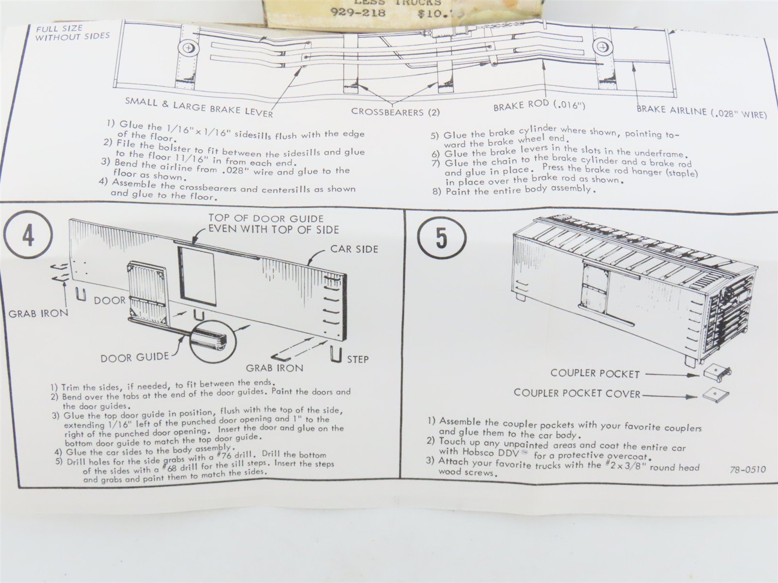 HO Scale Silver Streak Kit 929-218 GN Great Northern Railway Box Car #52069