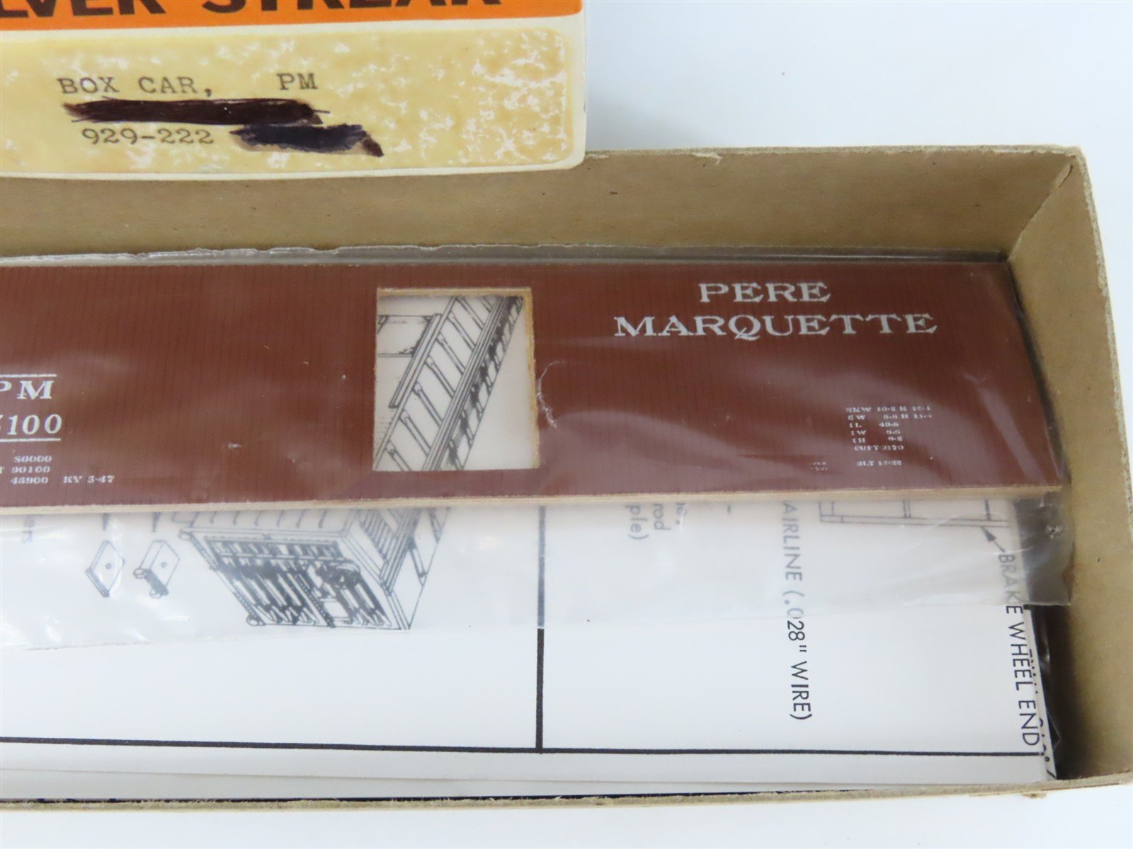 HO Scale Silver Streak Kit 929-222 PM Pere Marquette Railroad Box Car #85100