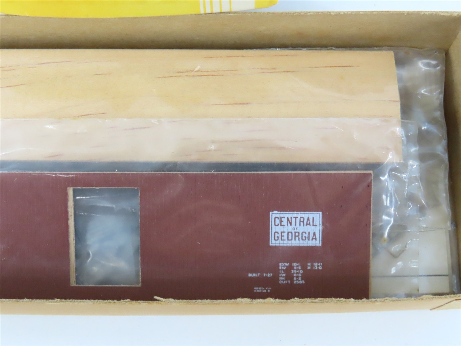 HO Scale Silver Streak Kit CG Central of Georgia Railroad Box Car #40584