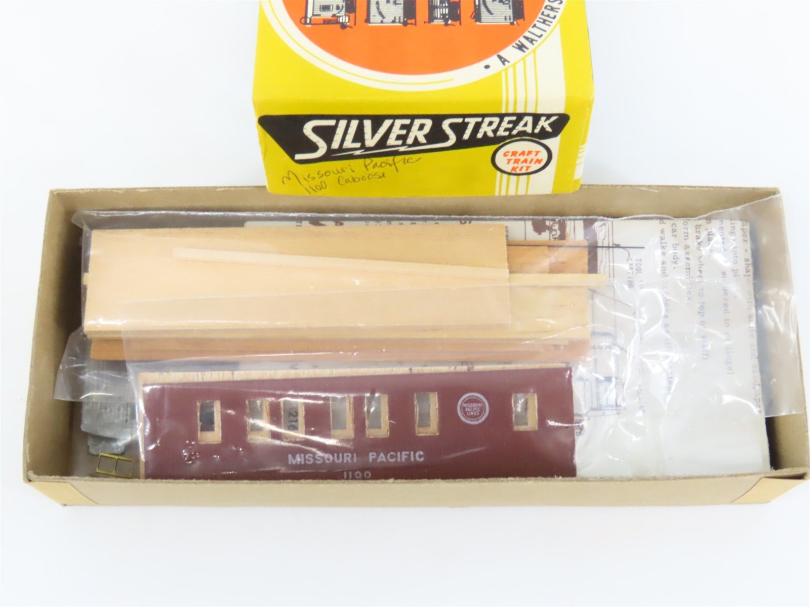 HO Scale Silver Streak Kit MP Missouri Pacific Railroad Caboose #1100