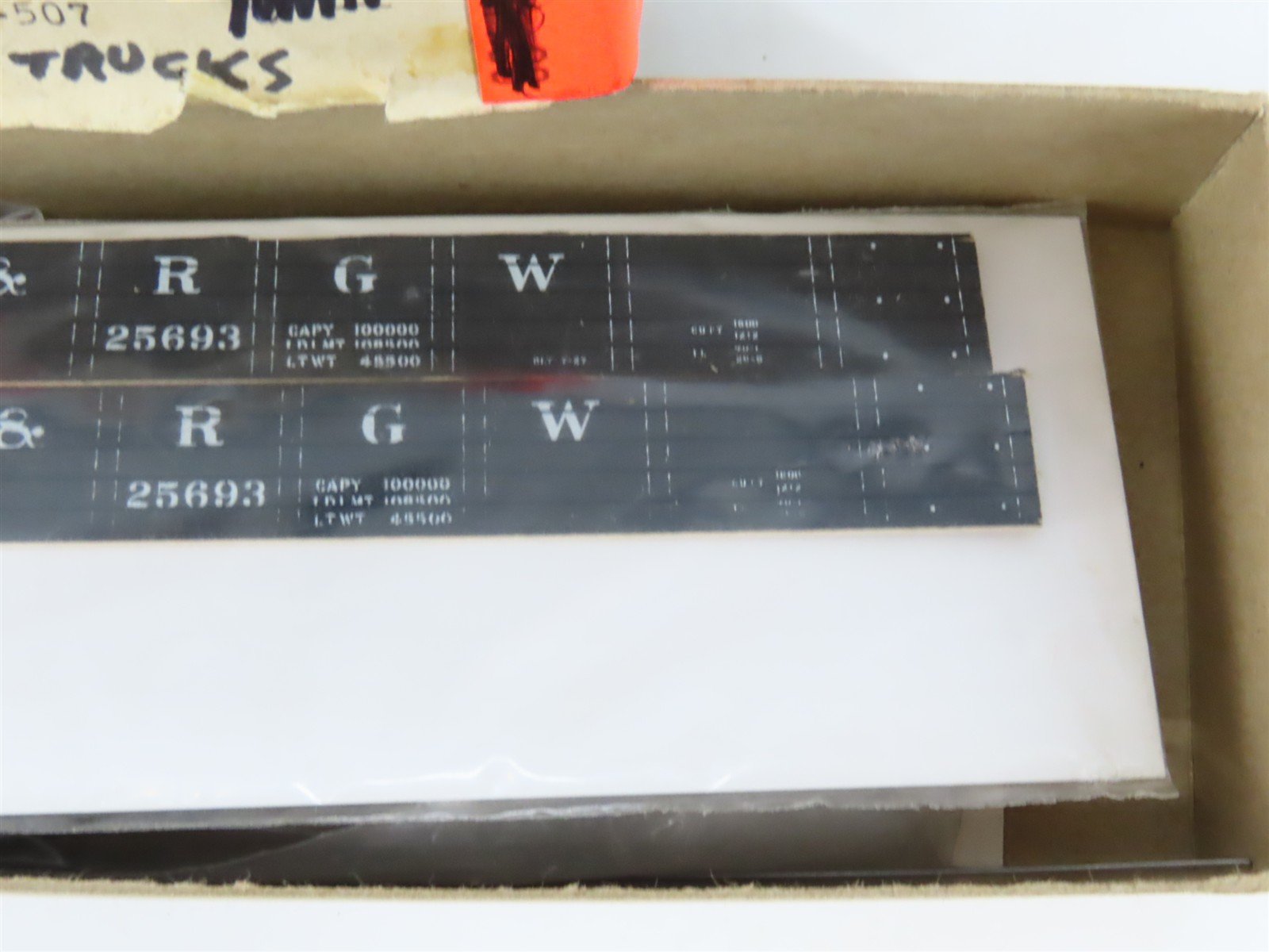 HO Scale Silver Streak Kit 929-507 D&RGW Rio Grande Railroad Hart Gondola #25693