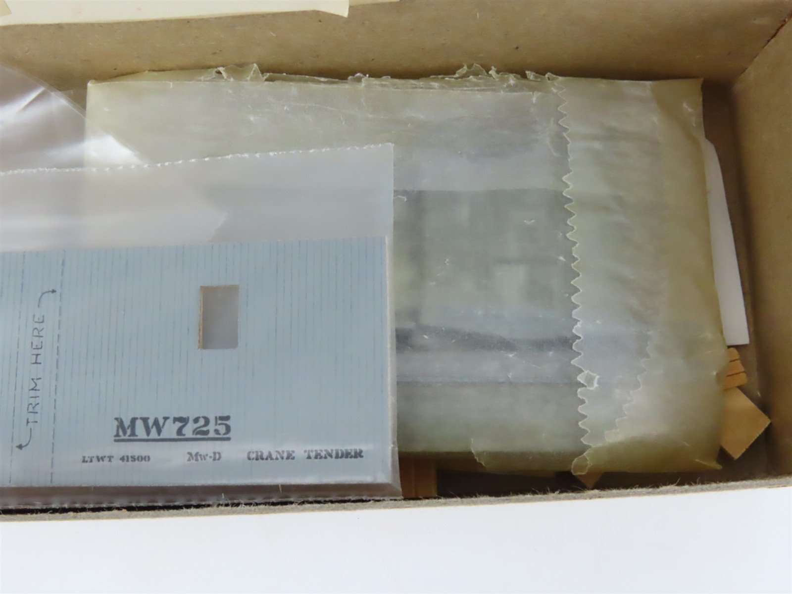 HO Scale Silver Streak Kit 327 MW Maintenance of Way Work Boom Car #725