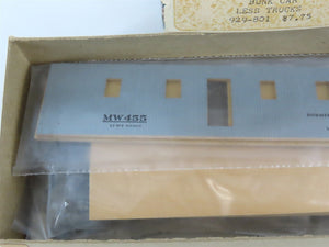 HO Scale Silver Streak Kit 929-801 MW Maintenance of Way Bunk Car #455