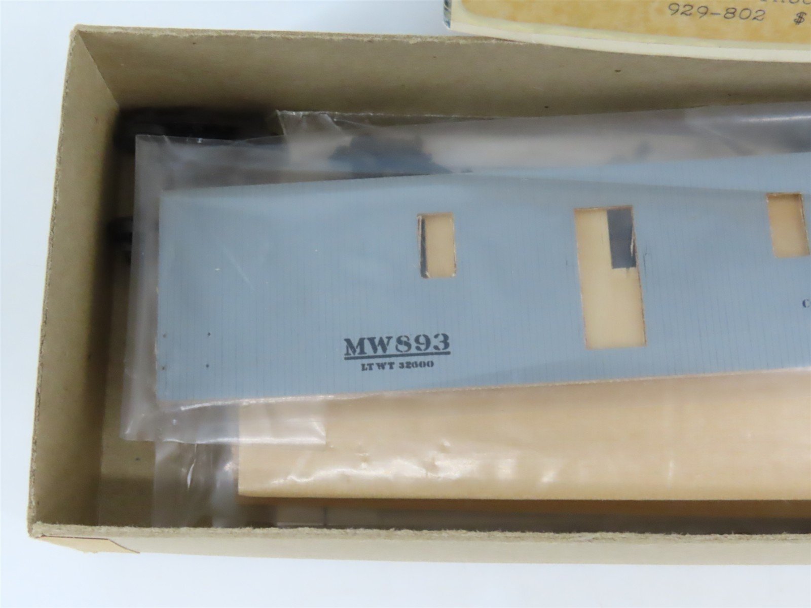 HO Scale Silver Streak Kit 929-802 MW Maintenance of Way Commissary Car #893