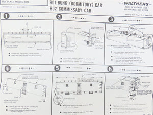 HO Scale Silver Streak Kit 929-802 MW Maintenance of Way Commissary Car #893