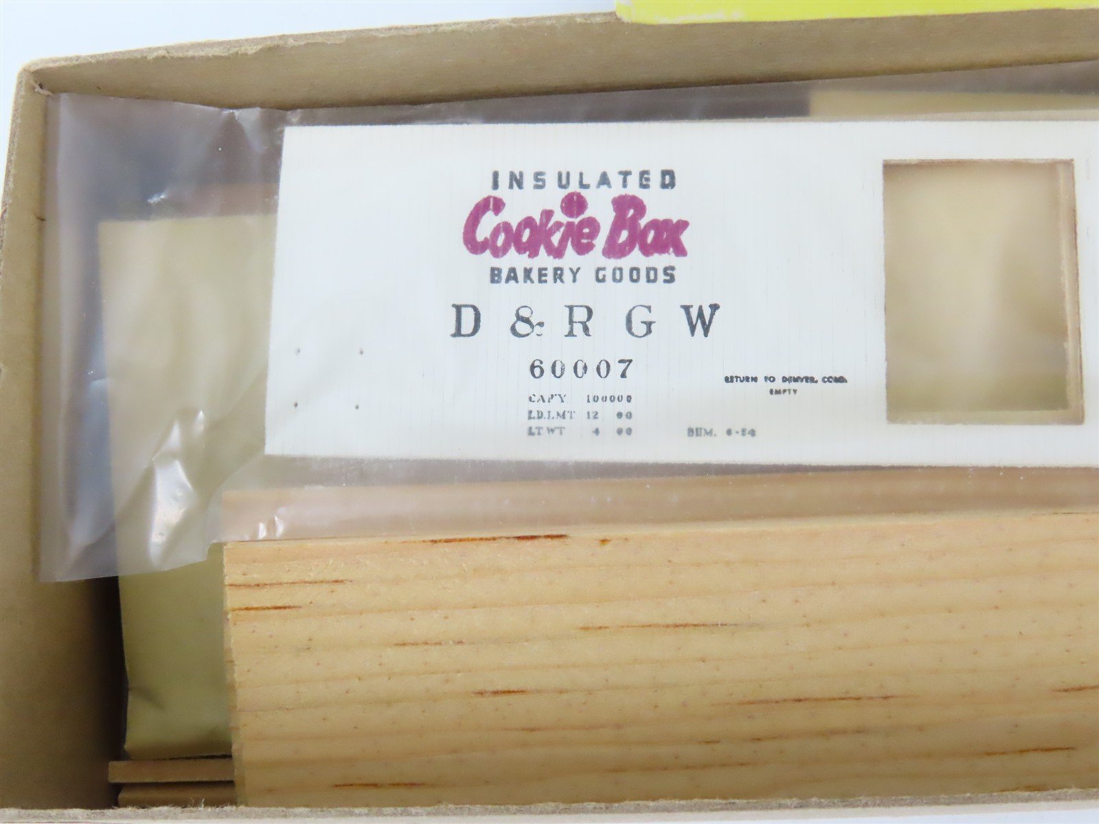 HO Scale Silver Streak Kit S215-395 D&RGW Rio Grande Cookie Box Car #60007