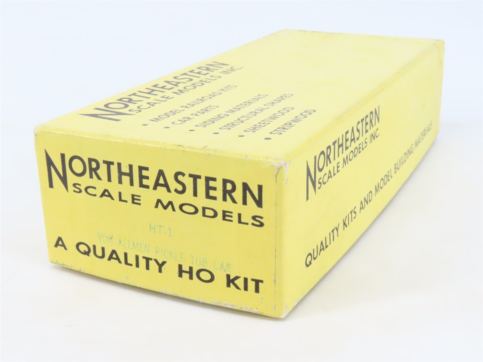 HO Northeastern Scale Models Kit HT-1 GATX Von Allmen Pickle Tub Car #1254