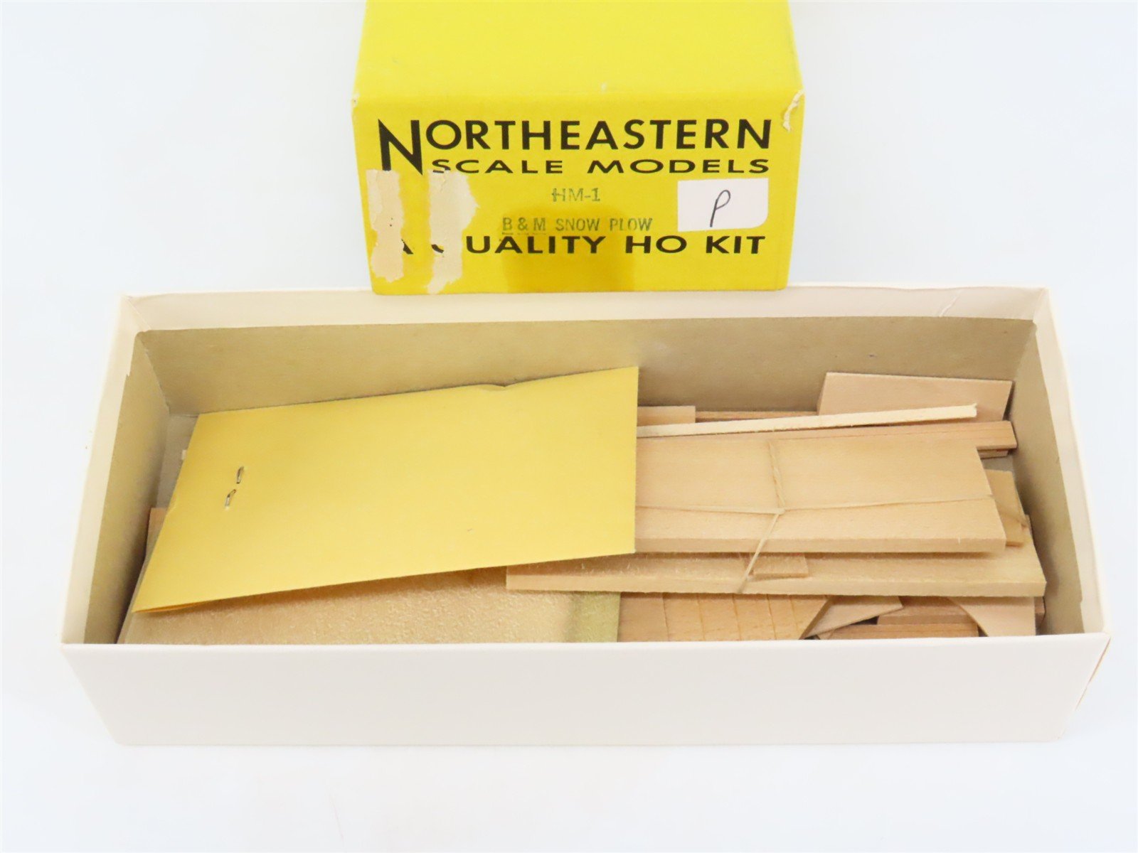 HO Northeastern Scale Models Kit HM-1 B&M Boston & Maine Railroad Snow Plow
