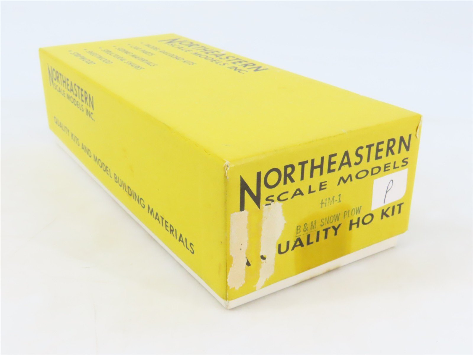 HO Northeastern Scale Models Kit HM-1 B&M Boston & Maine Railroad Snow Plow