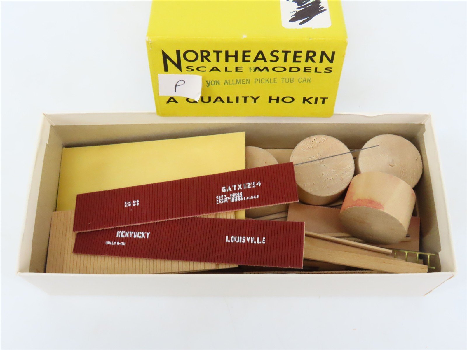 HO Northeastern Scale Models Kit GATX Von Allman Pickle Tub Car #1254