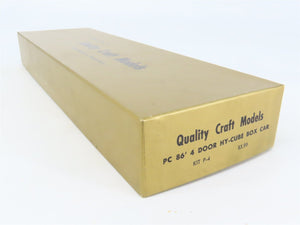 HO Scale Quality Craft Models Kit P-4 PC Penn Central 86' 4-Door Hy-Cube Box Car