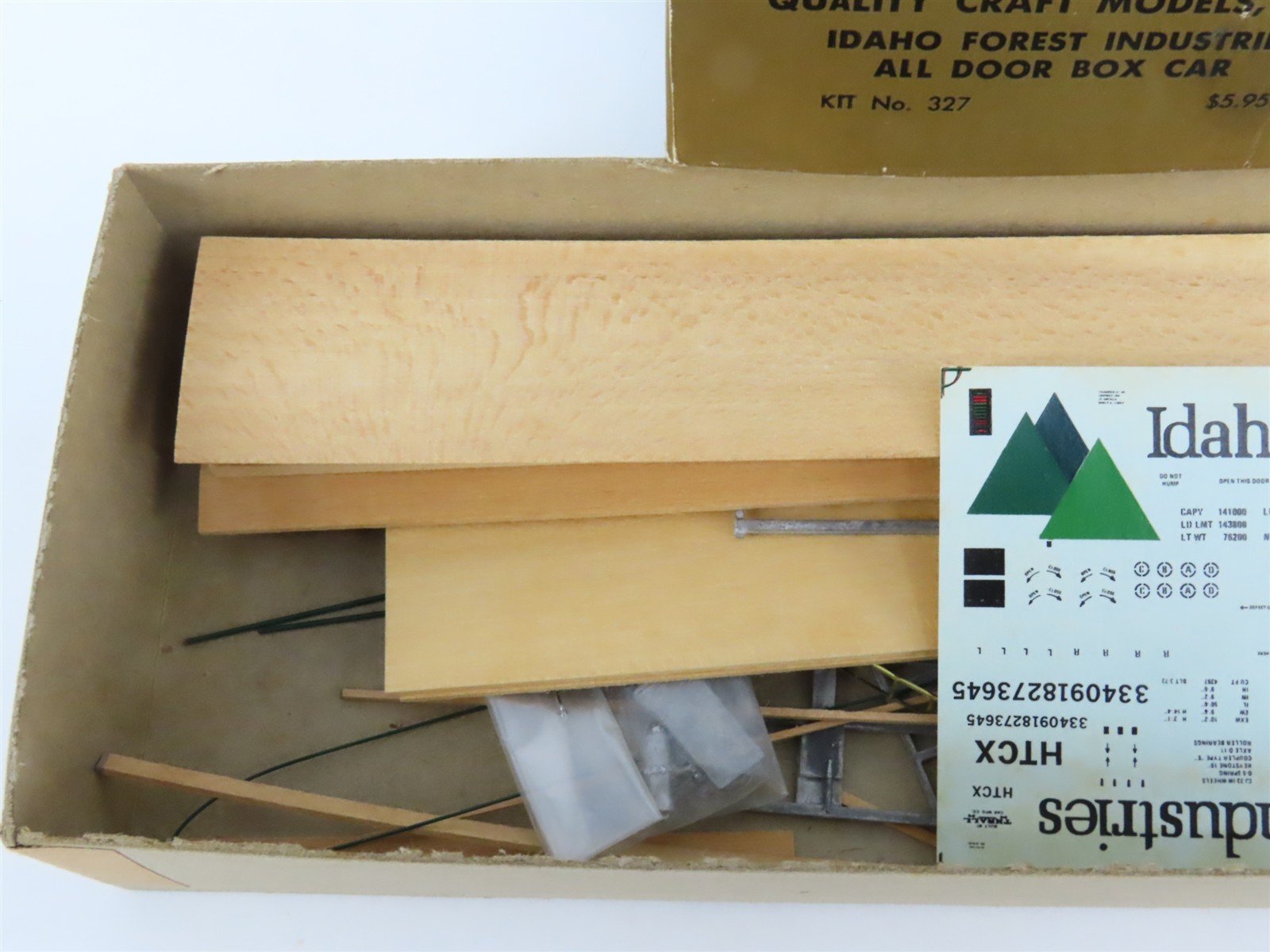 HO Scale Quality Craft Models Kit 327 HTCX Idaho Forest Industries Box Car