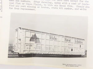 HO Scale Quality Craft Models Kit 327 HTCX Idaho Forest Industries Box Car