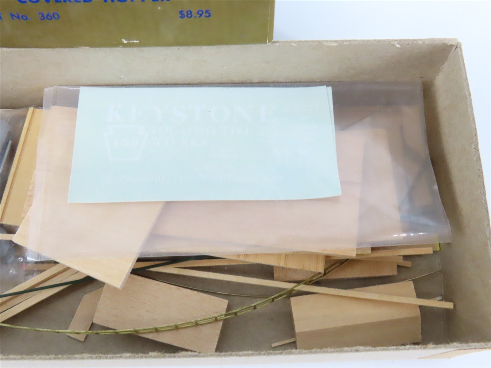 HO Scale Quality Craft Models Kit 360 KLW Keystone Locomotive Works 2-Bay Hopper