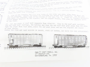 HO Scale Quality Craft Models Kit 360 KLW Keystone Locomotive Works 2-Bay Hopper