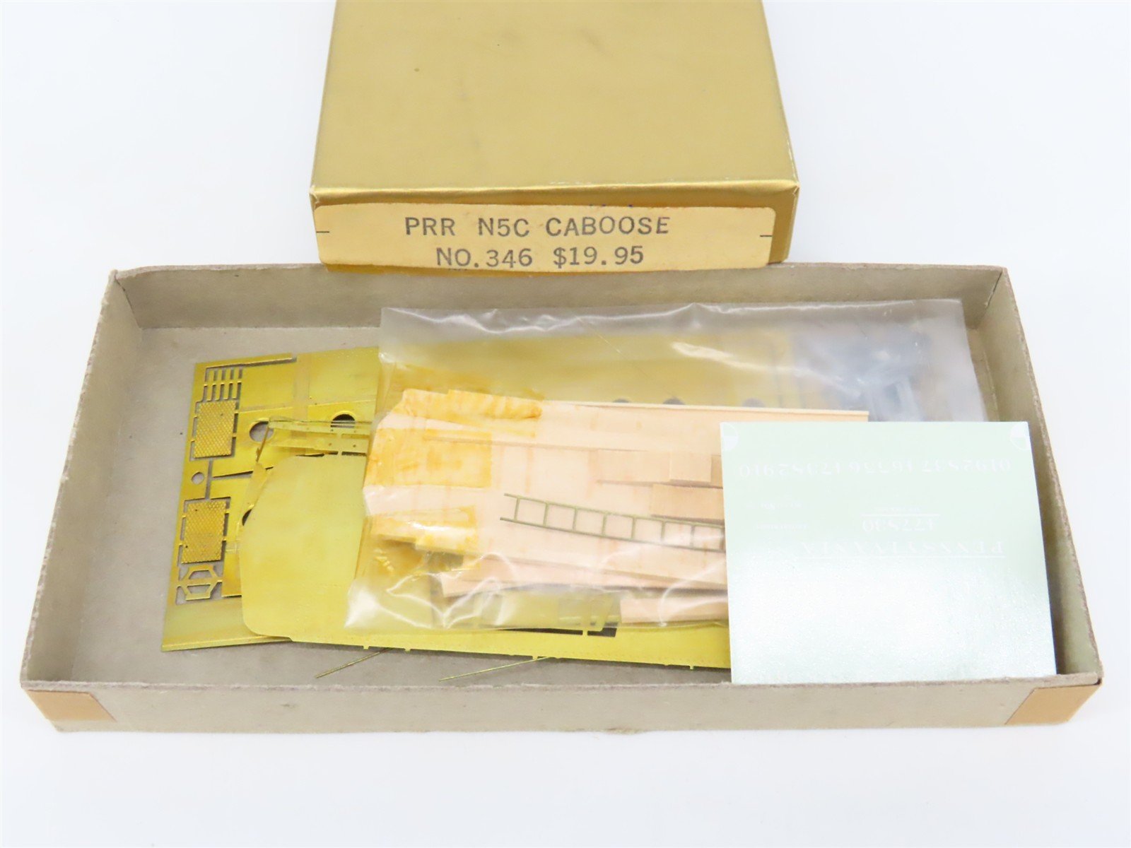 HO Quality Craft Models Brass Kit 354 PRR Pennsylvania Railroad Caboose #477830