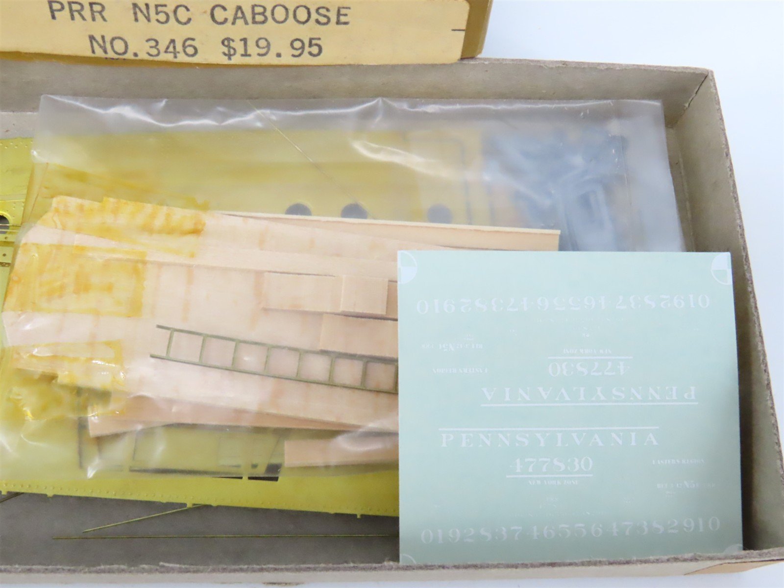 HO Quality Craft Models Brass Kit 354 PRR Pennsylvania Railroad Caboose #477830