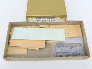 HO Scale Quality Craft Models Kit 332 B&O Baltimore & Ohio Railroad Caboose