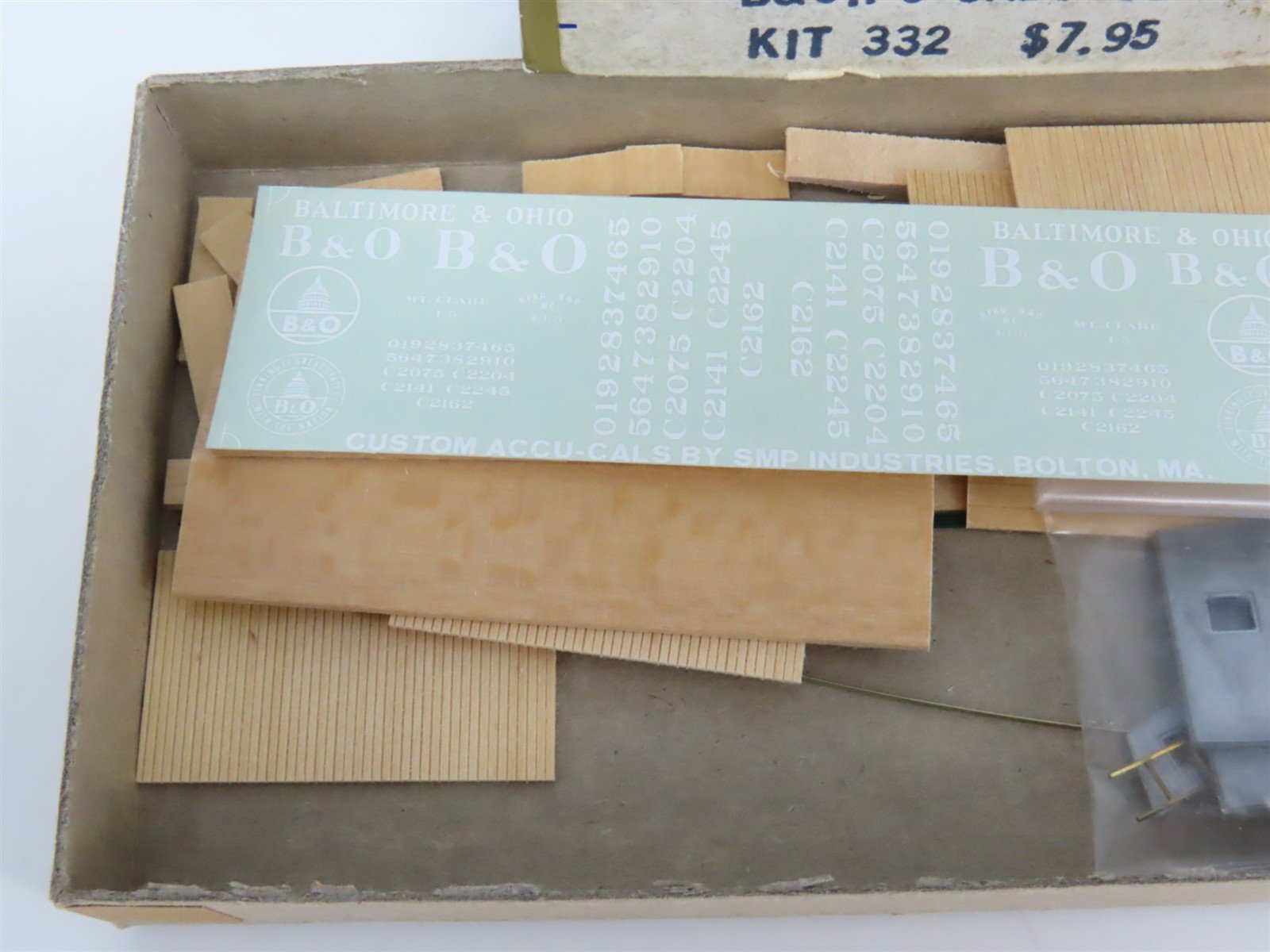 HO Scale Quality Craft Models Kit 332 B&O Baltimore & Ohio Railroad Caboose