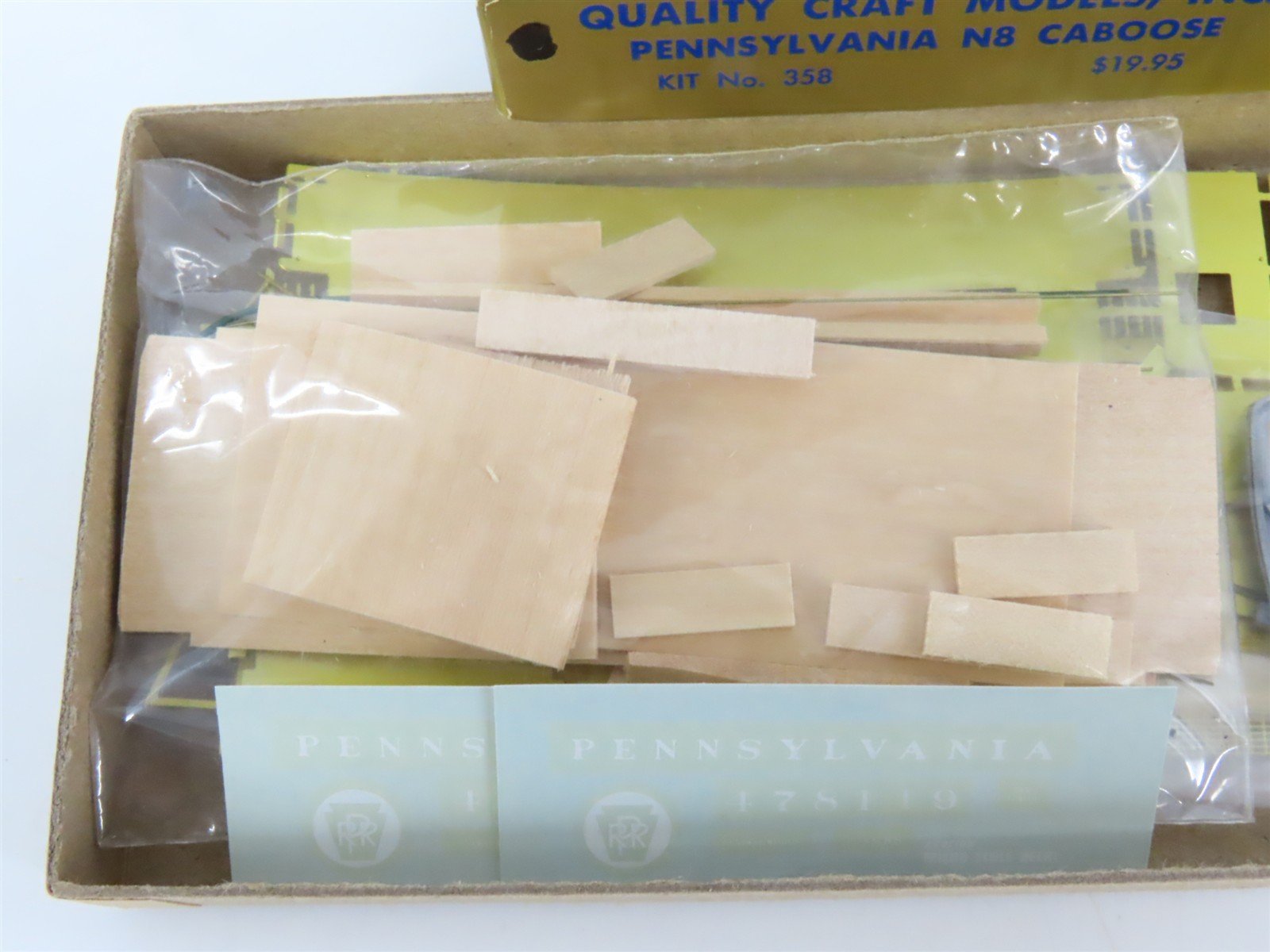 HO Scale Quality Craft Models Brass Kit 358 PRR Pennsylvania Railroad Caboose