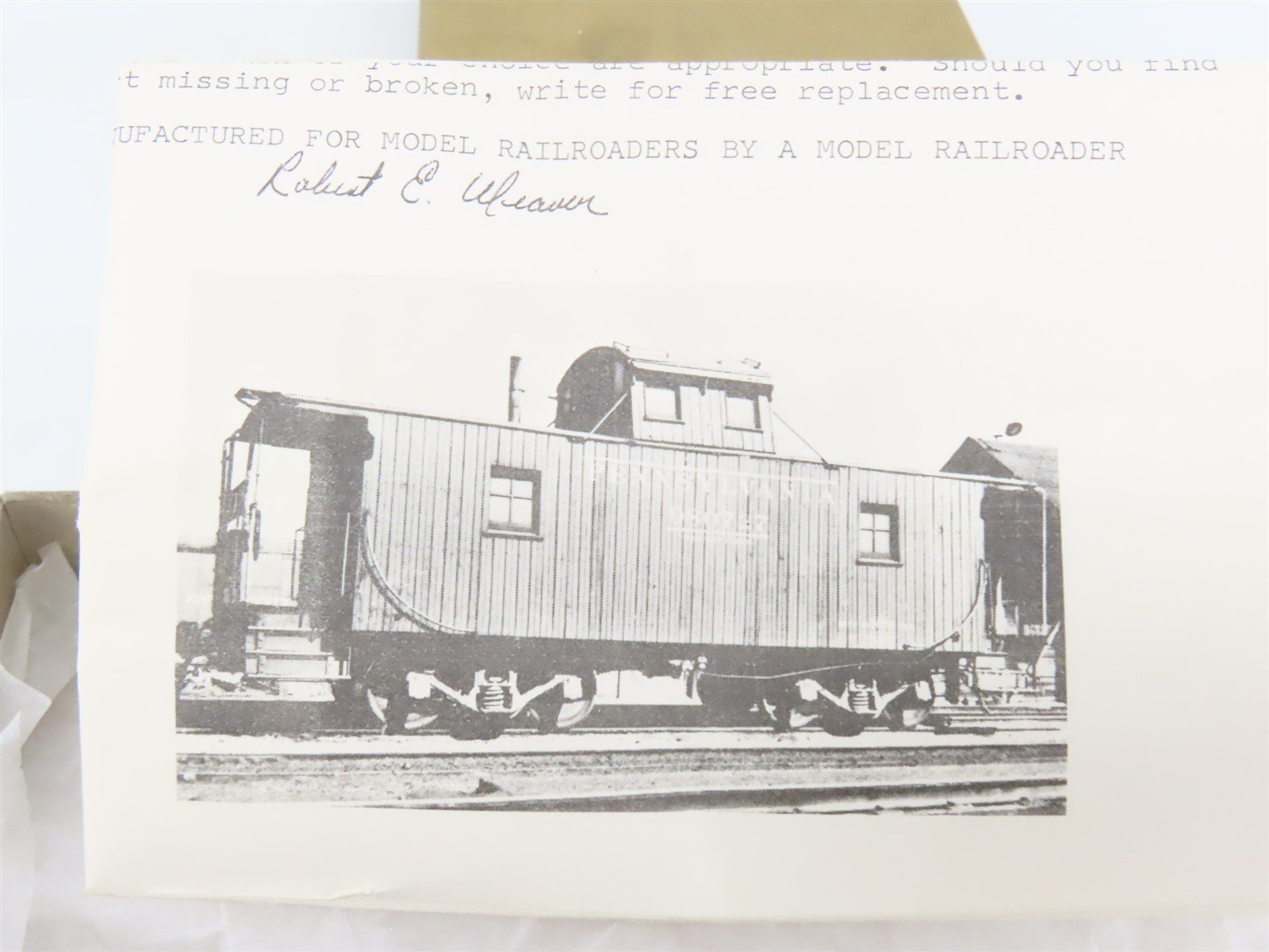 HO Scale Quality Craft Models Kit 316 PRR Pennsylvania Railroad Caboose