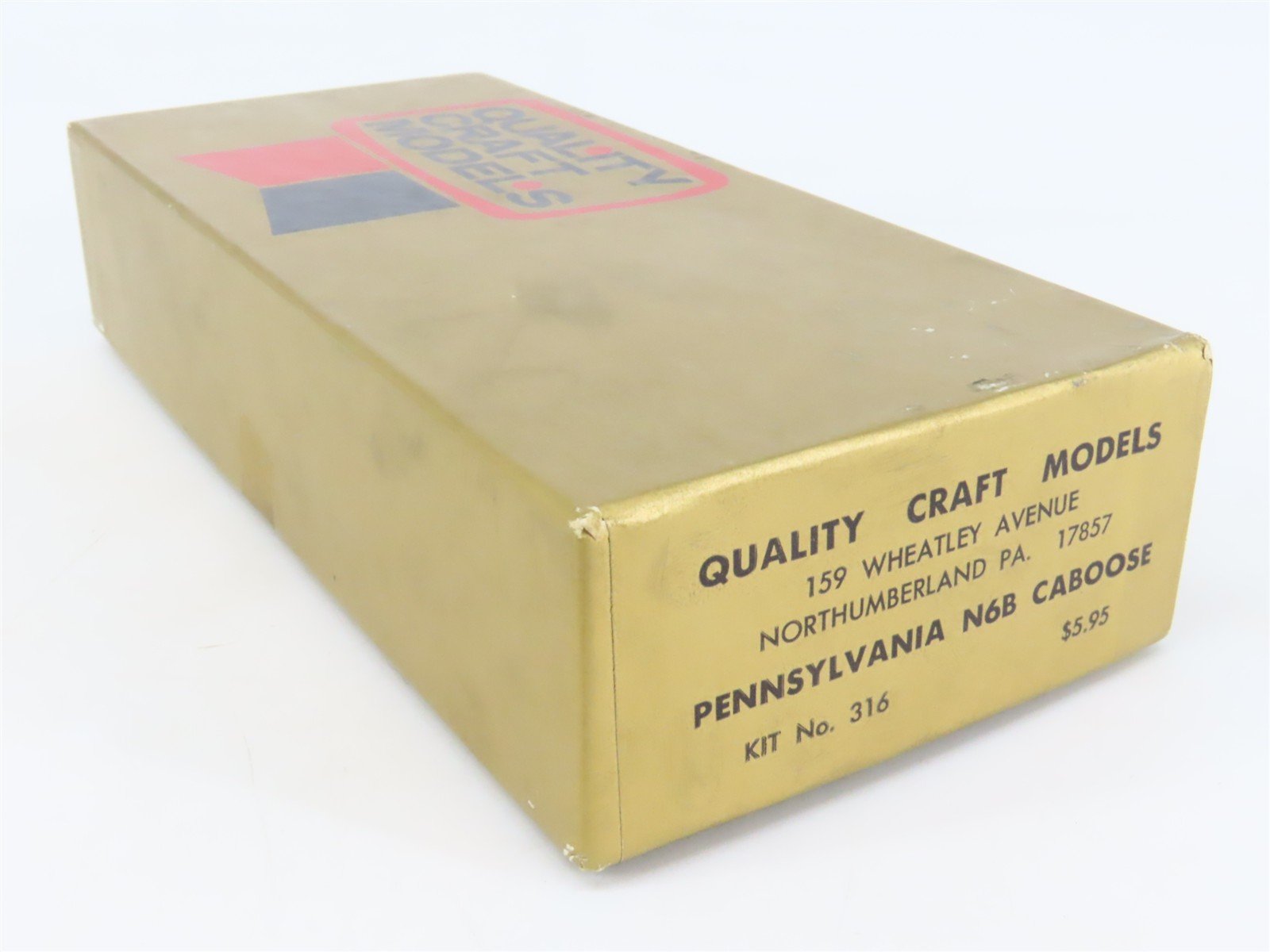 HO Scale Quality Craft Models Kit 316 PRR Pennsylvania Railroad Caboose