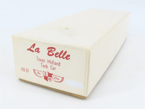 HO Scale La Belle Kit HO-51 TMRR Texas Midland Railroad Tank Car #542