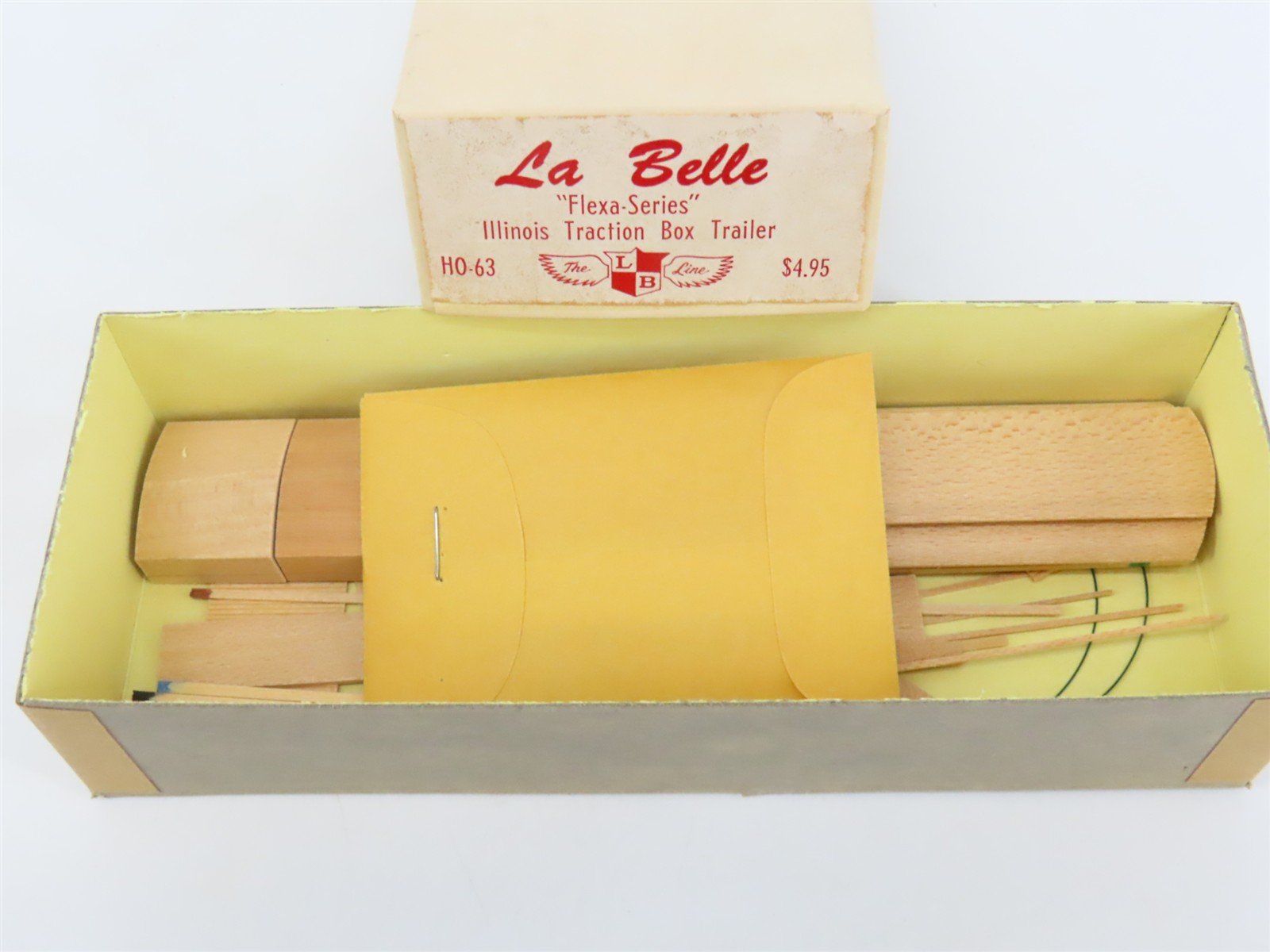 HO Scale La Belle Kit HO-63 Illinois Traction Flexa-Series Box Trailer Reefer