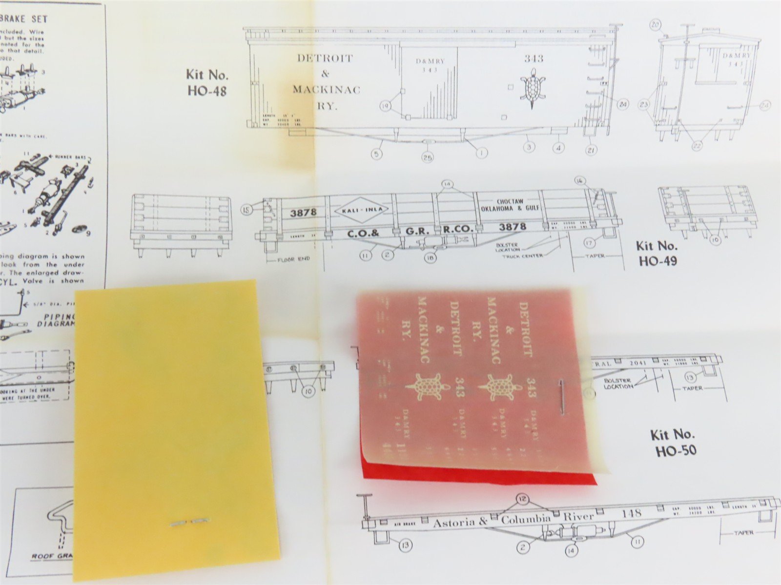 HO Scale La Belle Kit HO-48 D&MRY Detroit & Mackinac Railway Box Car