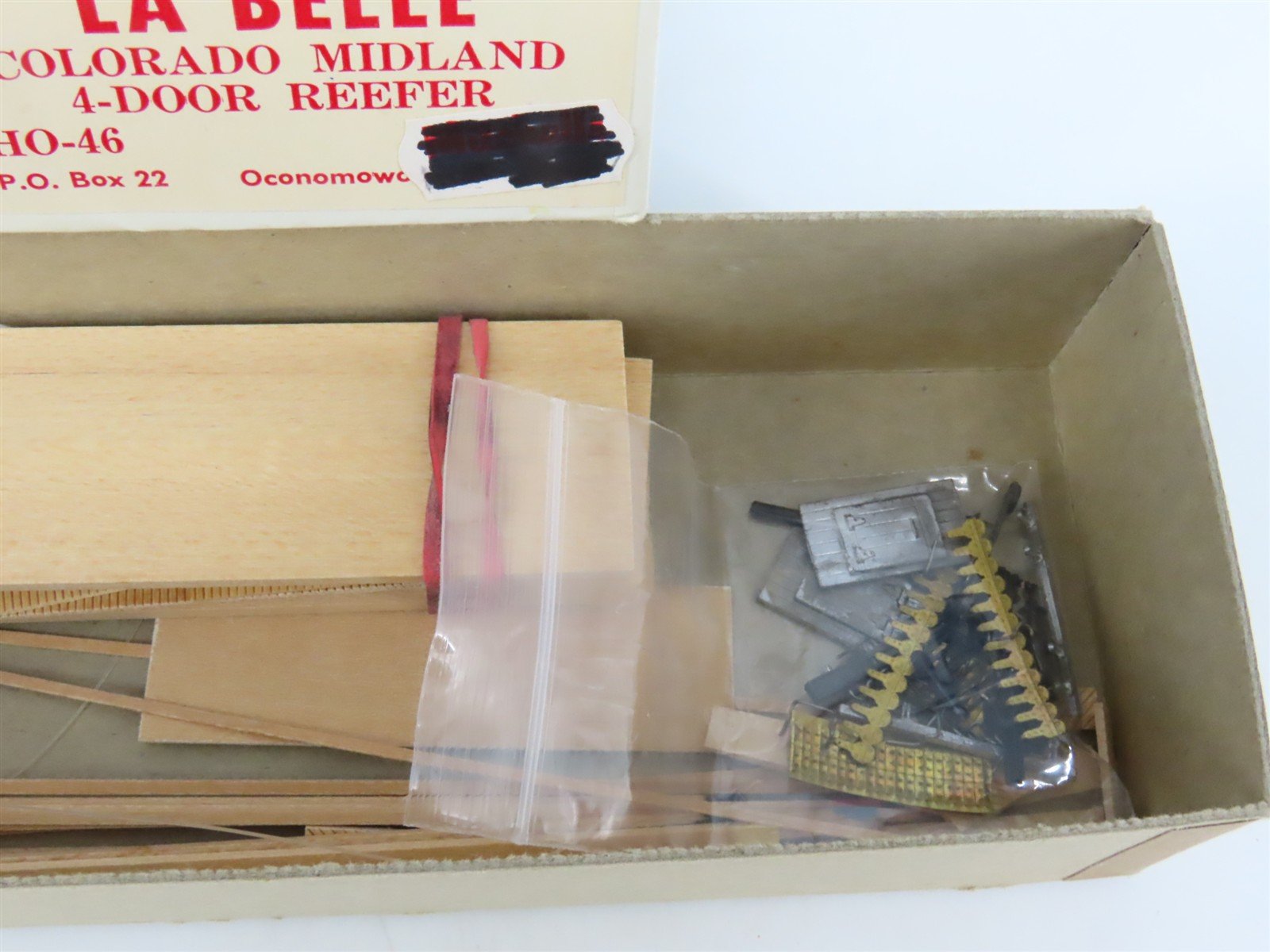 HO Scale La Belle Kit HO-46 CMRR Colorado Midland 4-Door Reefer #1203
