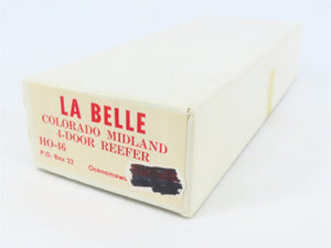 HO Scale La Belle Kit HO-46 CMRR Colorado Midland 4-Door Reefer #1203