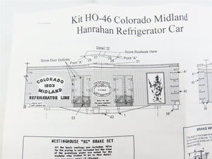 HO Scale La Belle Kit HO-46 CMRR Colorado Midland Hanrahan Reefer #1203