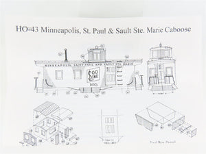 HO Scale La Belle Kit HO-43 SOO Line Caboose #105