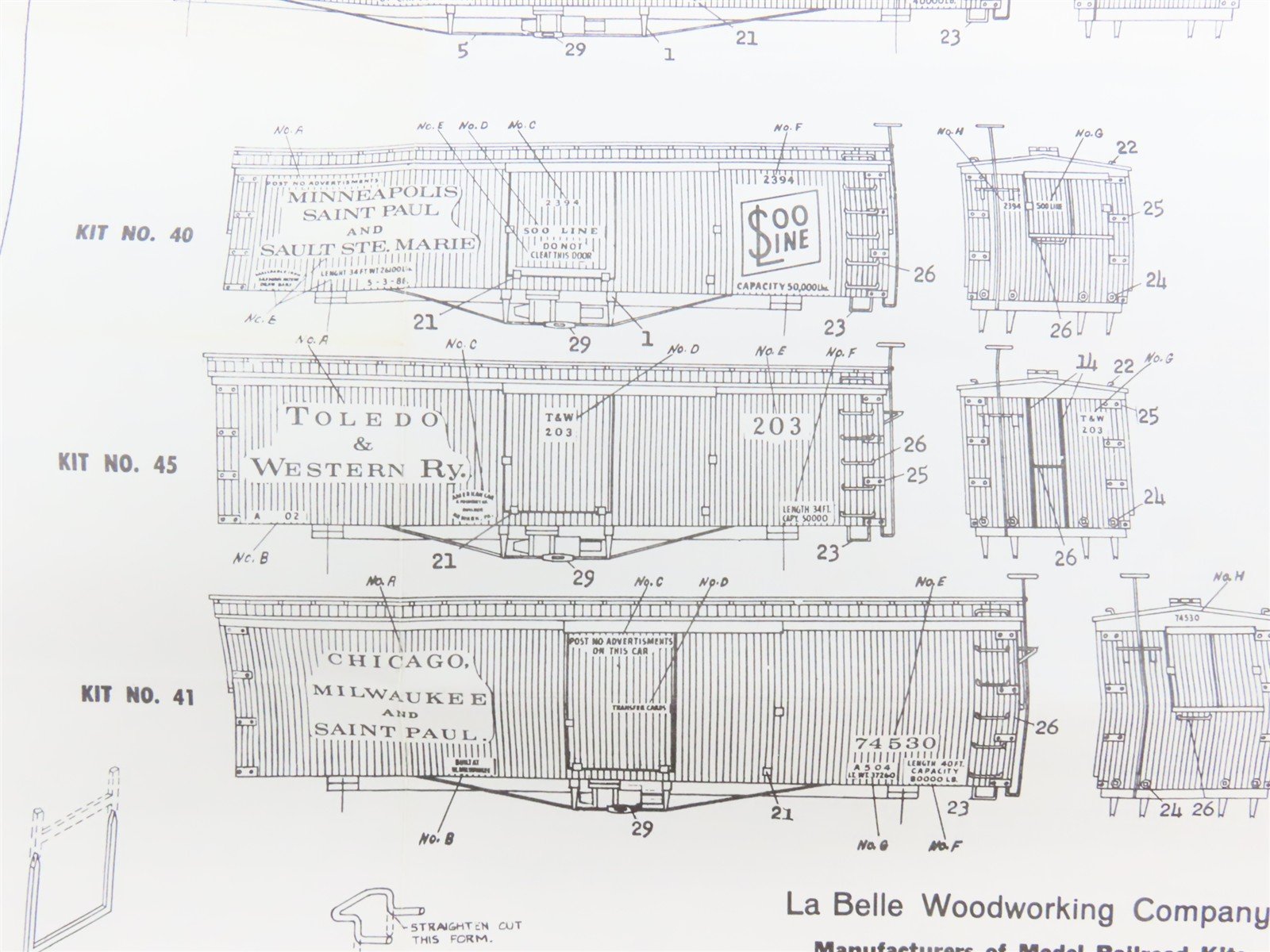 HO Scale La Belle Kit HO-42 CM&StP Chicago & Milwaukee St Paul Box Car #39930