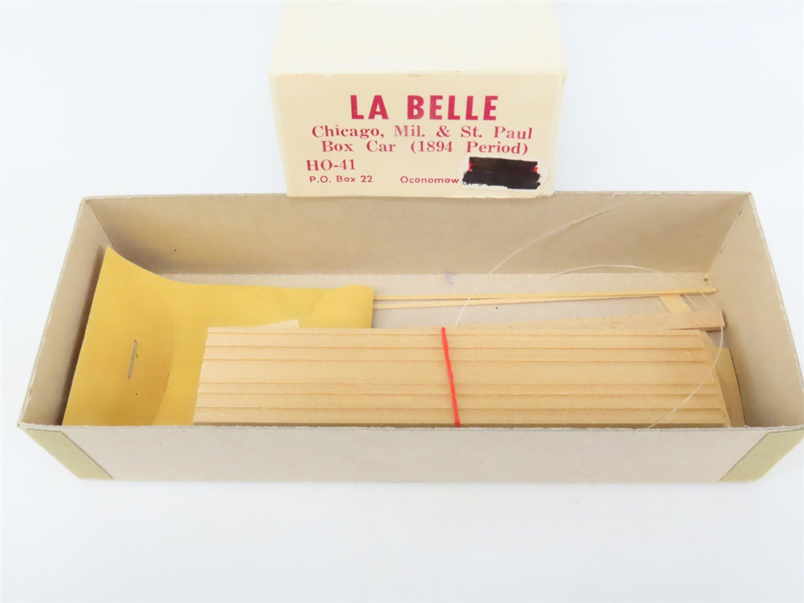 HO Scale La Belle Kit HO-41 CM&StP Chicago Milwaukee & St Paul Box Car #74530