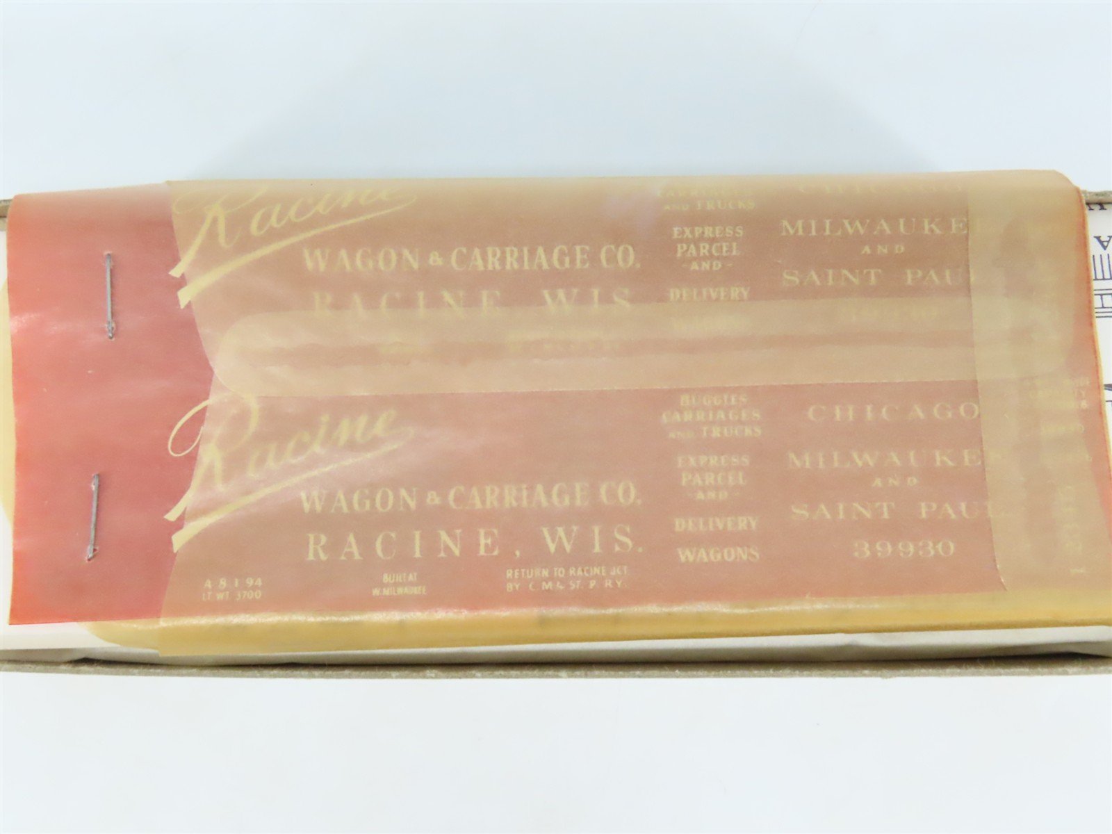 HO Scale La Belle Kit HO-42 CM&StP Chicago Milwaukee & St Paul Box Car #39930