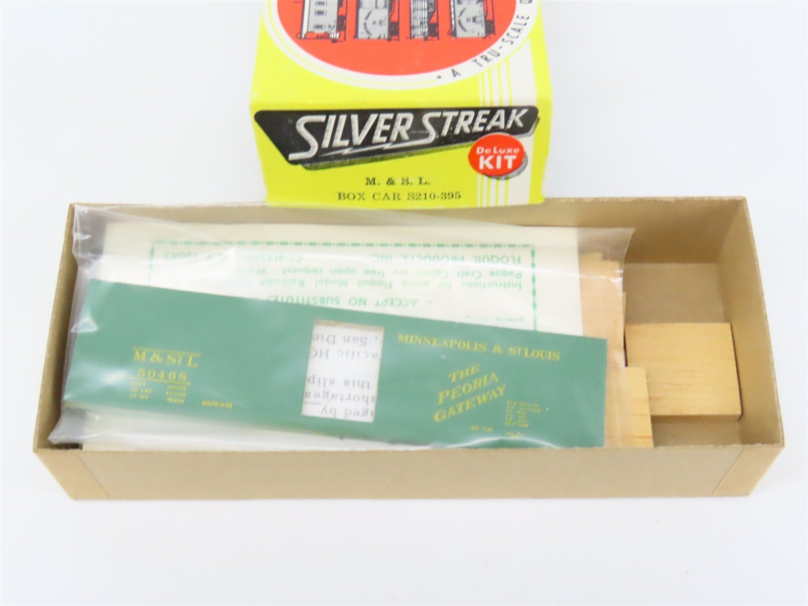 HO Scale Silver Streak Kit S210-395 M&StL Minneapolis & St Louis Box Car #50468