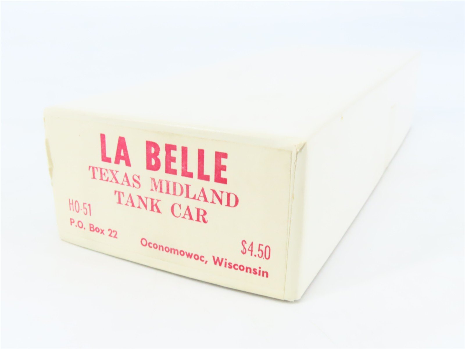 HO Scale La Belle Kit HO-51 TMRR Texas Midland Railroad Tank Car #542