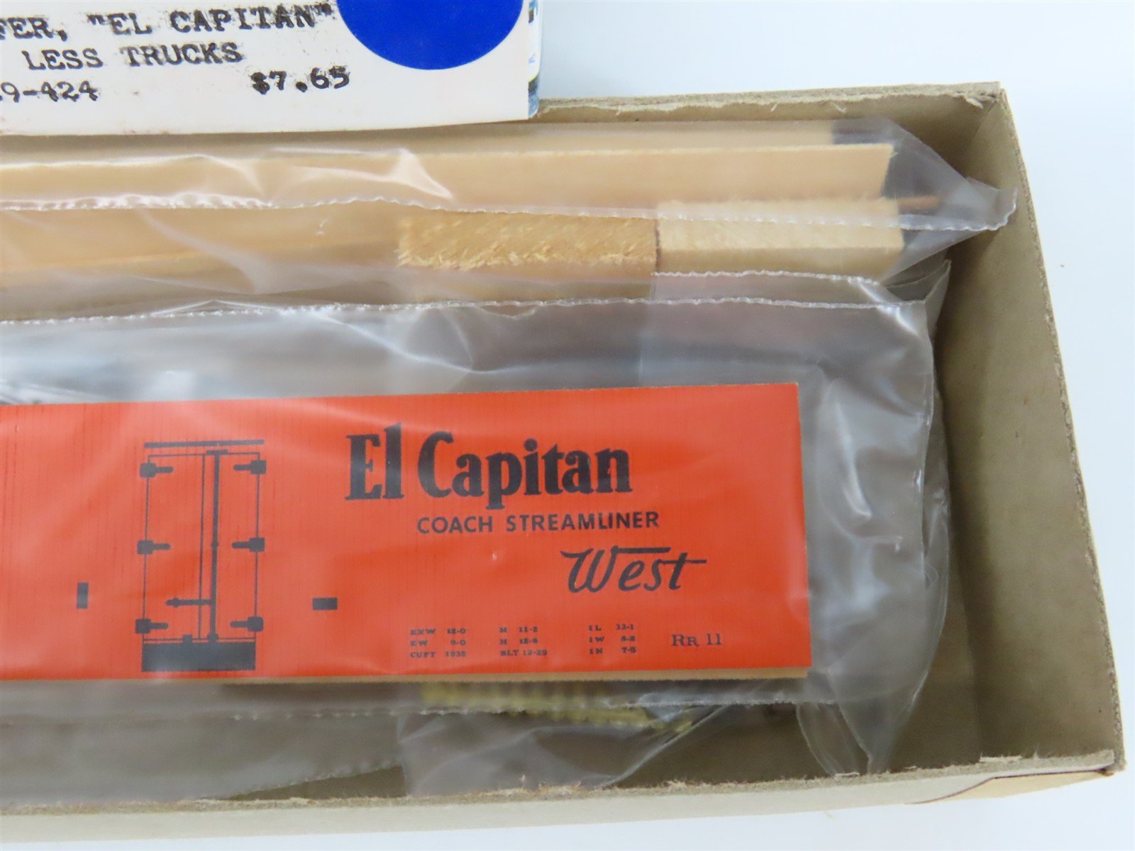 HO Scale Silver Streak Kit 929-424 SFRD Santa Fe El Capitan Reefer #26133