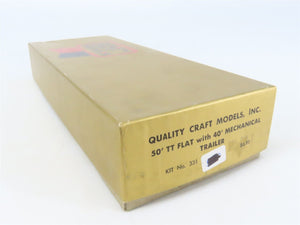 HO Scale Quality Craft Models Kit 331 TTX Weis Markets 50' Flat Car w/ Trailer