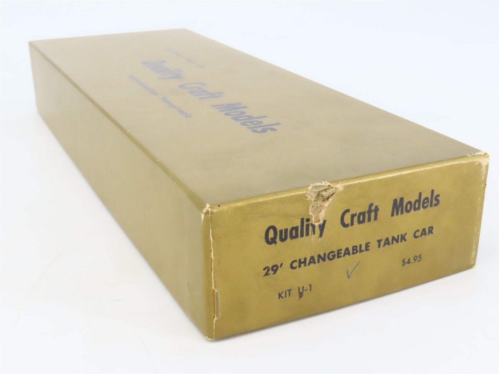 HO Scale Quality Craft Models Kit U-1 UTLX 29' Changeable Tank Car #79599