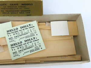 HO Scale Quality Craft Models Kit T-4 TLDX Hello Dolly 70' Box Car #600