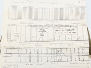 HO Scale Quality Craft Models Kit T-4 TLDX Hello Dolly 70' Box Car #600