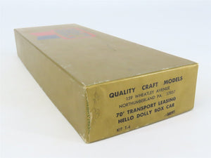 HO Scale Quality Craft Models Kit T-4 TLDX Hello Dolly 70' Box Car #600