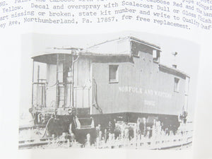 HO Scale Quality Craft Models Kit 325 N&W Norfolk & Western Railroad Caboose