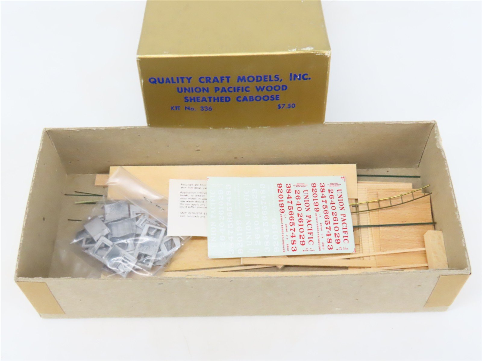 HO Scale Quality Craft Models Kit 336 UP Union Pacific Railroad Caboose