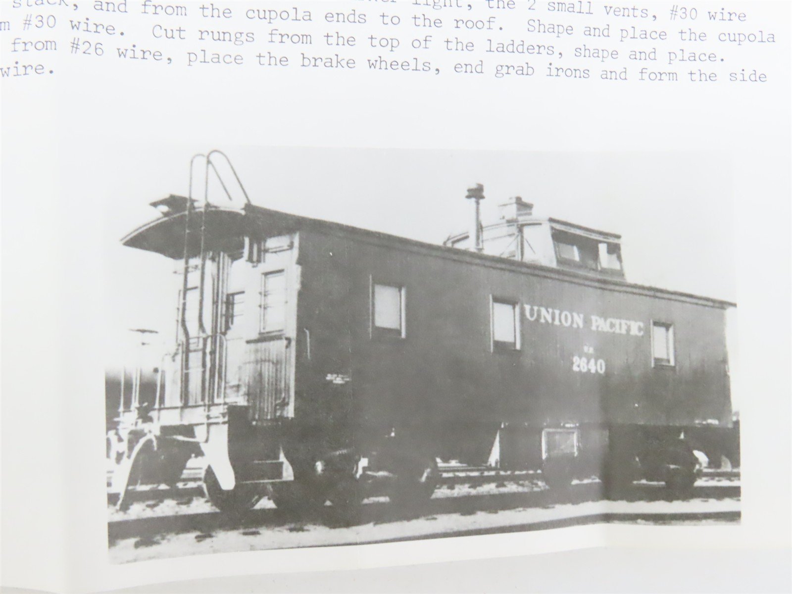 HO Scale Quality Craft Models Kit 336 UP Union Pacific Railroad Caboose