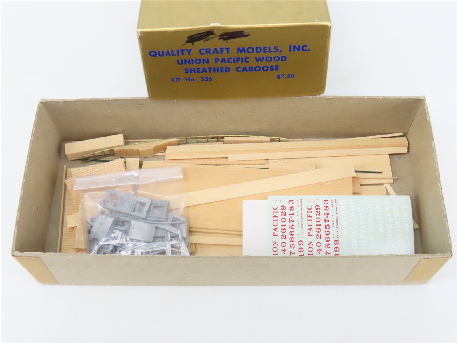 HO Scale Quality Craft Models Kit 336 UP Union Pacific Railroad Caboose