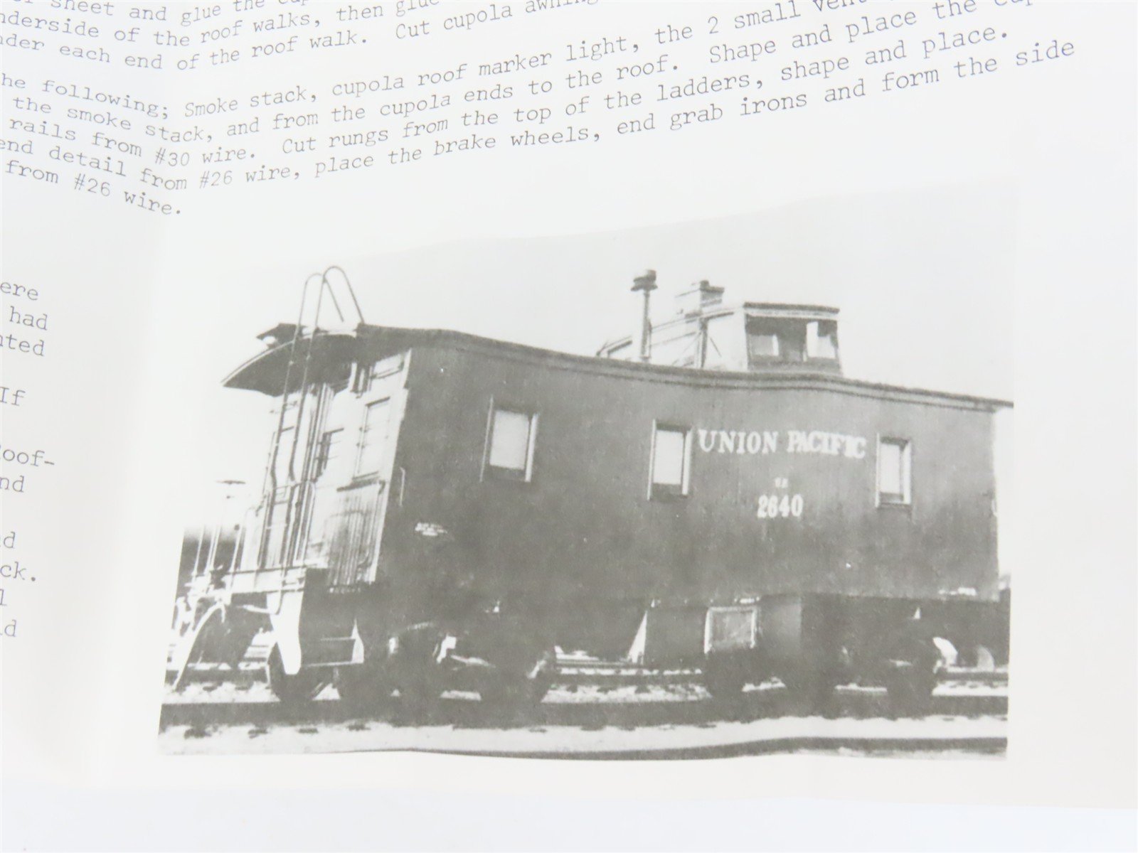 HO Scale Quality Craft Models Kit 336 UP Union Pacific Railroad Caboose