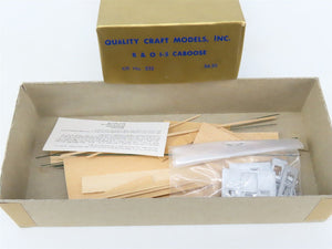 HO Scale Quality Craft Models Kit 332 B&O Baltimore & Ohio Railroad Caboose